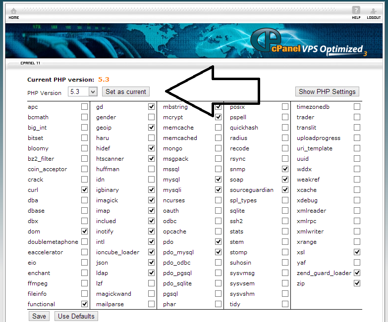 php version 5.3 Thay đổi Hosting PHP 5.3 , PHP 5.4 , PHP 5.5