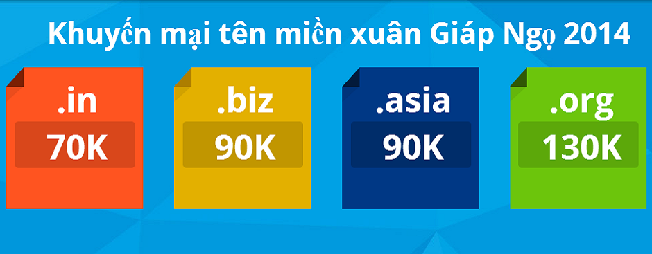 Khuyến mại tên miền tháng 2 năm 2014
