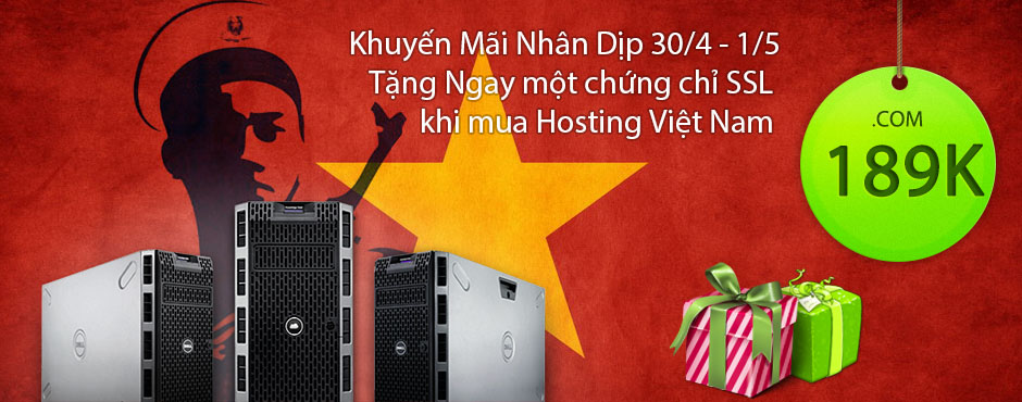 Khuyến mại Hosting dịp 30 tháng 4