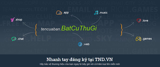 Bổ sung 27 tên miền quốc tế mới