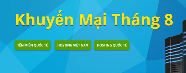 Khuyến mại tháng 8
