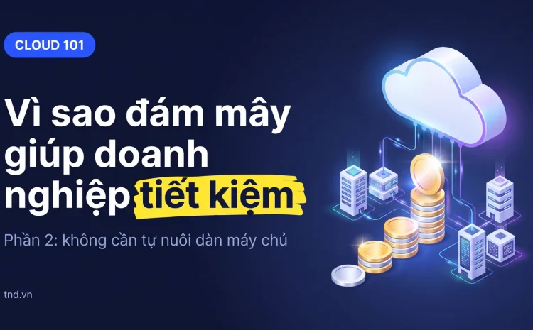 Vì sao đám mây giúp doanh nghiệp tiết kiệm?. Phần 2: không cần tự nuôi dàn máy chủ