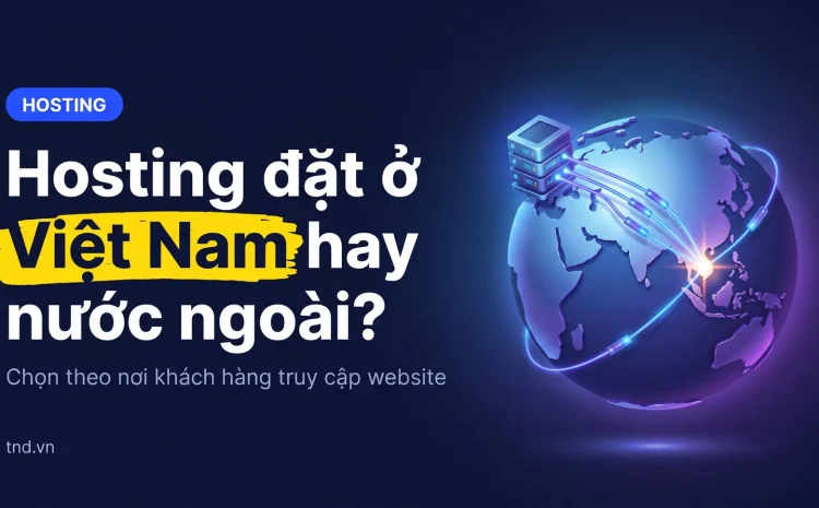 Hosting đặt ở Việt Nam hay nước ngoài?. Chọn theo nơi khách hàng truy cập website