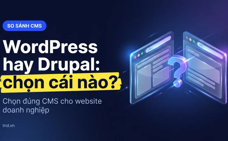 WordPress hay Drupal: chọn cái nào?. Chọn đúng CMS cho website doanh nghiệp
