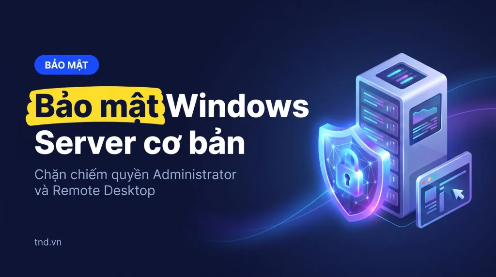 Hướng dẫn bảo mật Windows Server 2012r2/2016/2019 cơ bản