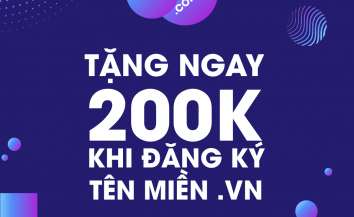 Khuyến mãi giảm giá 200k khi đăng ký tên miền Việt Nam .VN 2021