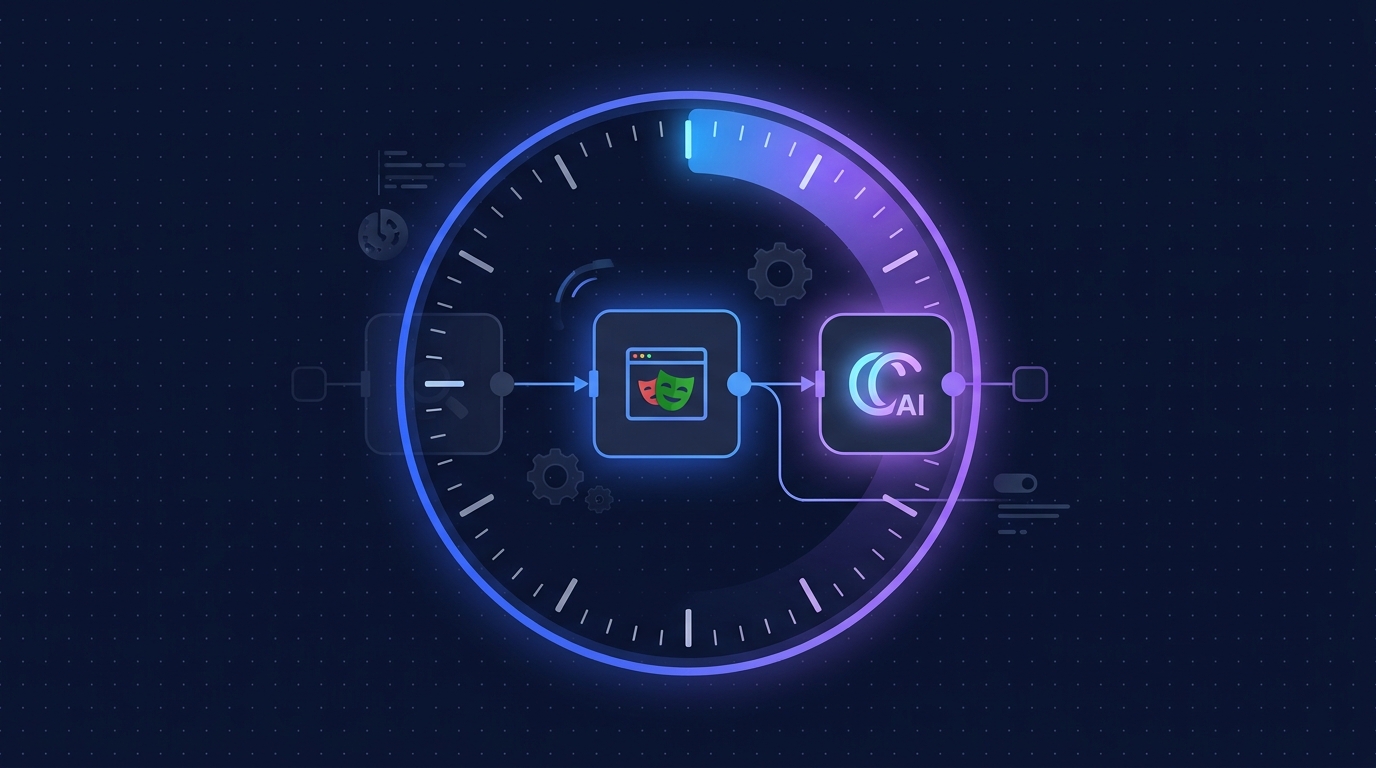 Background agent runner: n8n + Claude API + Playwright scrape 24/7