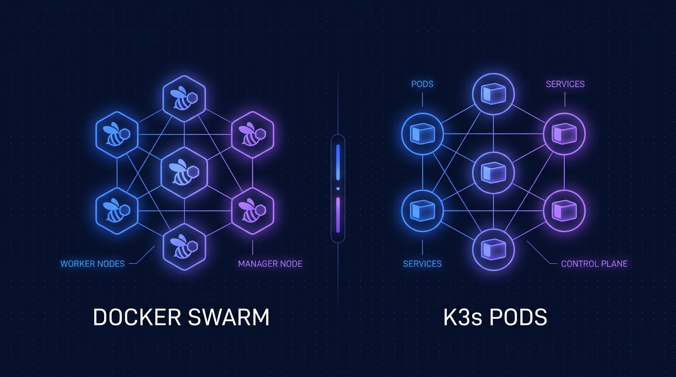 Docker Swarm vs K3s cho startup 3 dev: chọn cái nào?