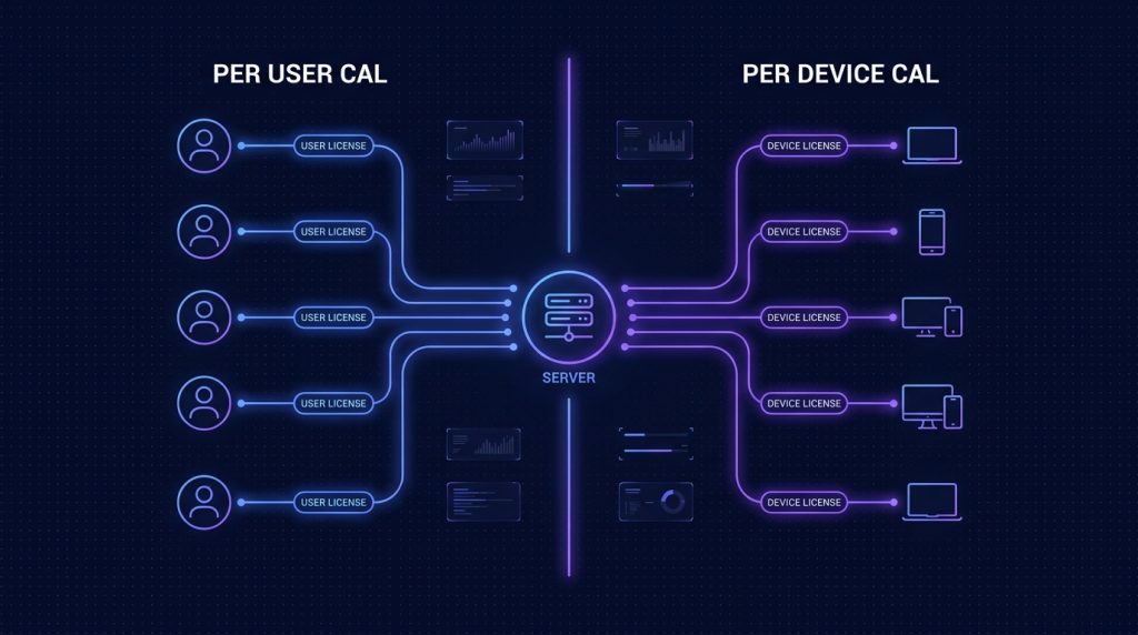 SQL Server CAL: User CAL vs Device CAL - chọn loại nào tiết kiệm?