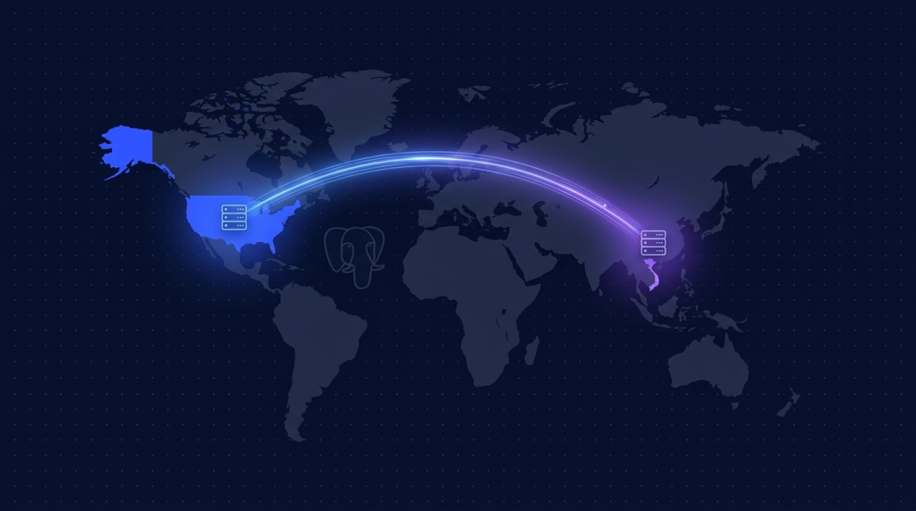 Postgres logical replication 2 VPS US-VN cross-region setup