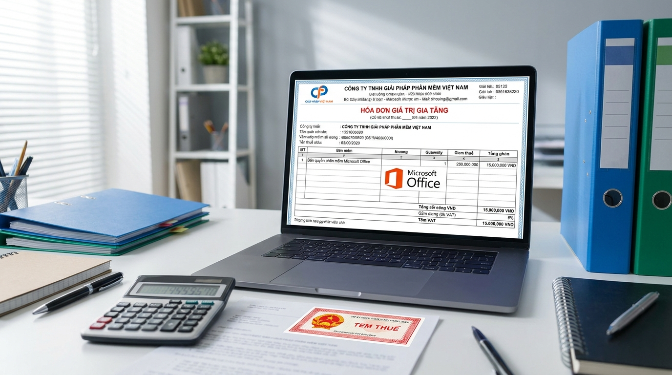 Hóa đơn VAT phần mềm bản quyền Thông tư 78/2021