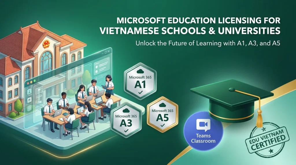 License Microsoft Education cho Tổ Chức Giáo Dục Việt Nam: Điều kiện, Chương trình, Quy trình Đăng ký