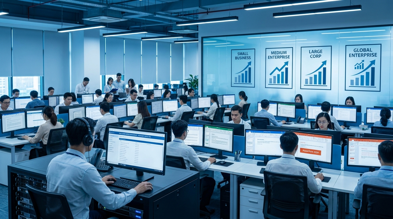 Doanh nghiệp Việt chọn Office 2024 theo quy mô