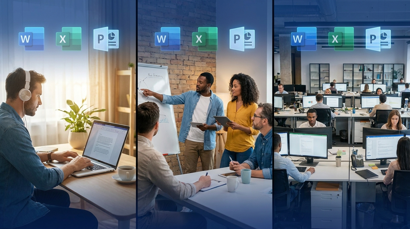 Office 2024 dùng cho ai case study cá nhân doanh nghiệp