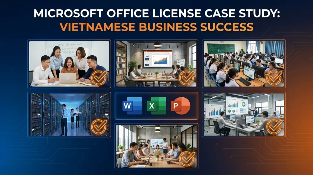 Case study mua Microsoft Office license: 7 trường hợp thường gặp cho doanh nghiệp Việt
