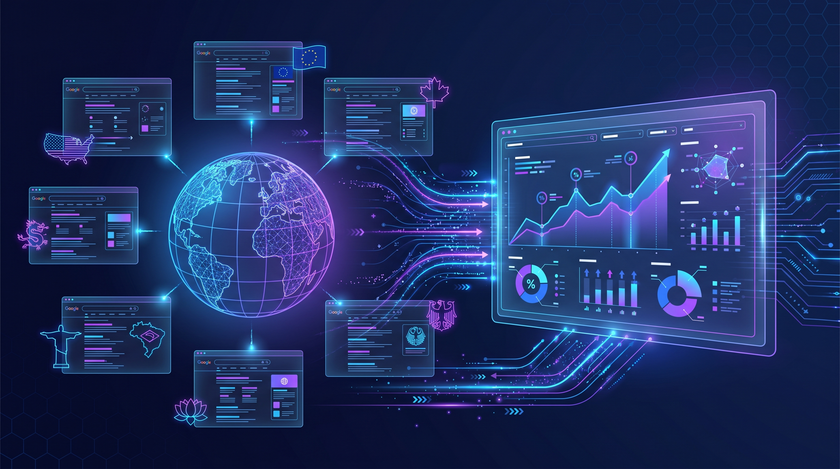 Proxy cho SEO SERP tracking rank checker - multi-country Google ranking 2026