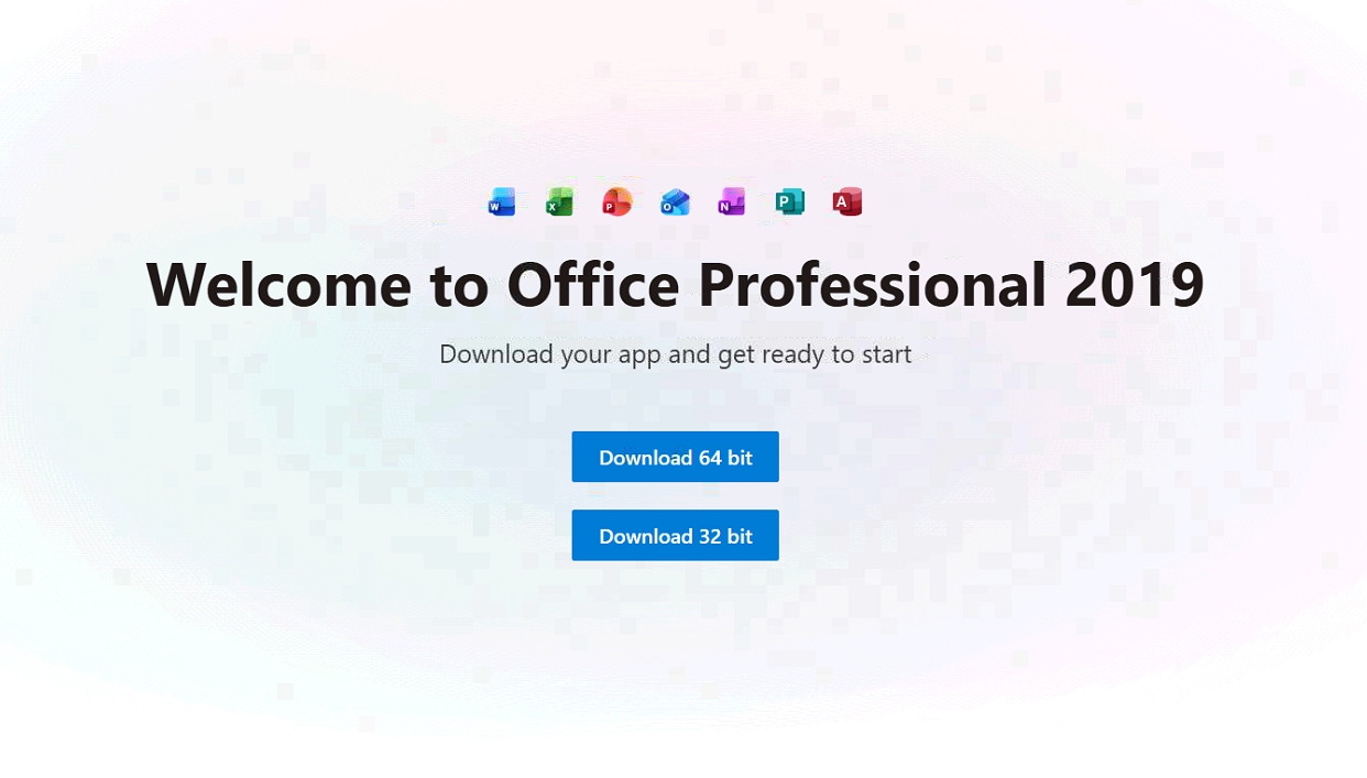 Welcome to Office Professional 2019 - Download 64 bit