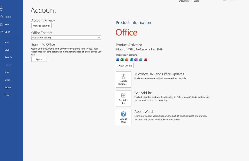 Hướng dẫn cài đặt Key bản quyền Office 2019 mua của TND