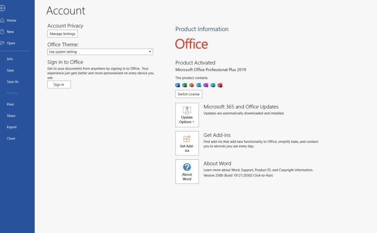 Hướng dẫn cài đặt Key bản quyền Office 2019 mua của TND