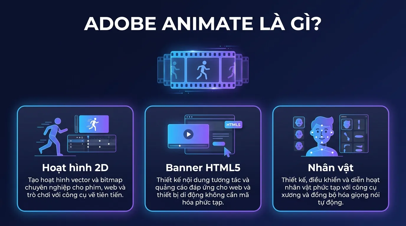 Adobe Animate là gì - phần mềm hoạt hình 2D