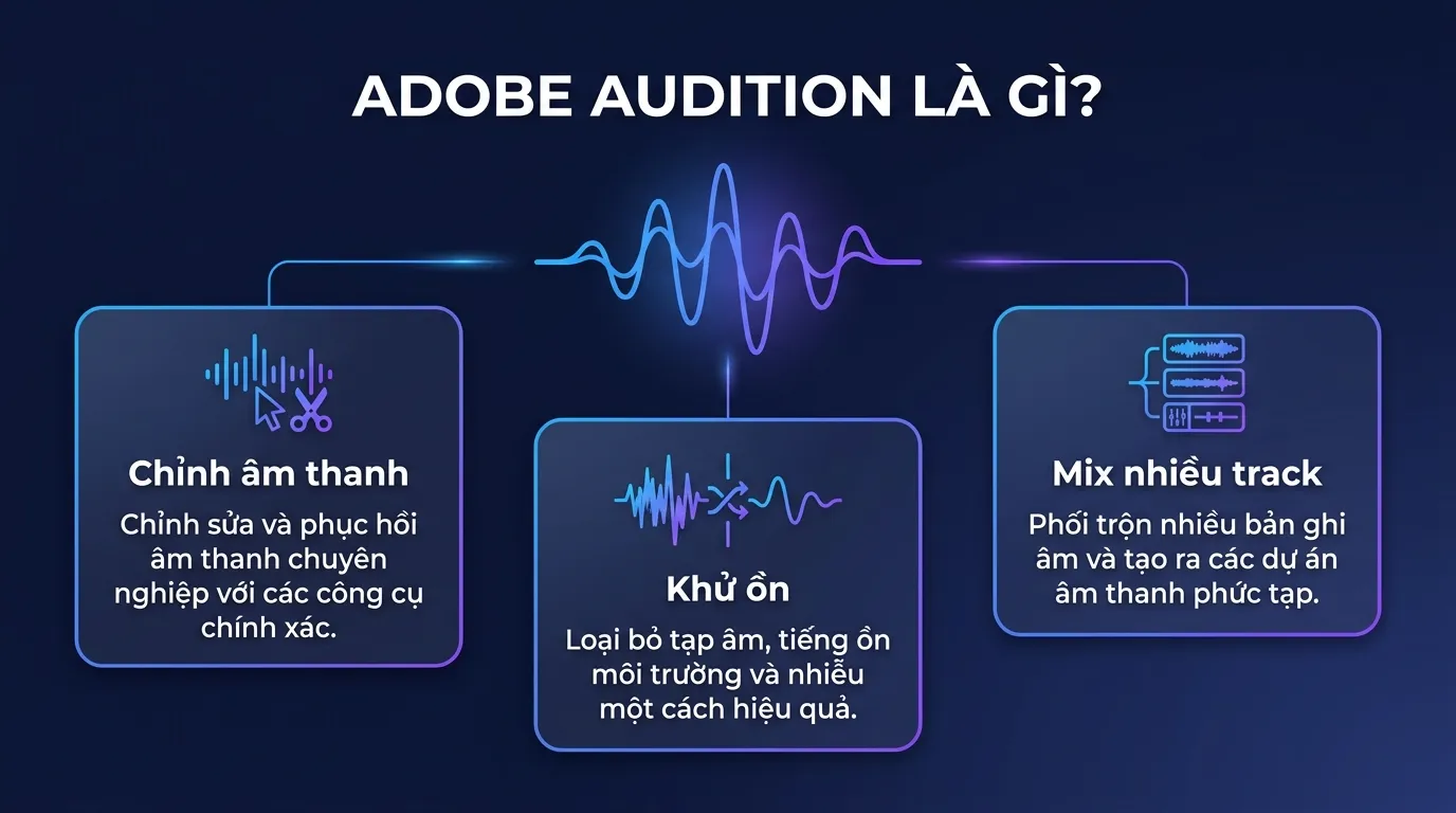 Adobe Audition là gì - phần mềm chỉnh âm thanh