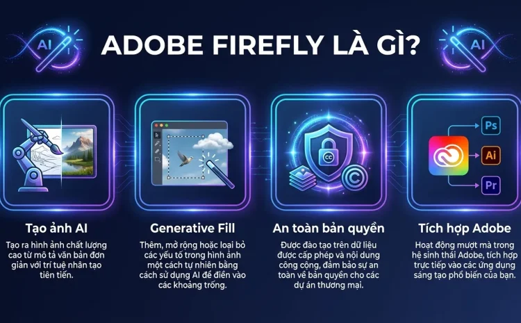 Adobe Firefly Là Gì? AI Tạo Ảnh Của Adobe Và Cách Dùng Hợp Pháp