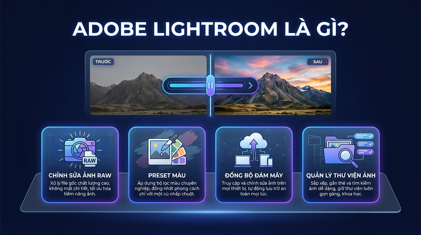 Adobe Lightroom là gì - phần mềm chỉnh sửa và quản lý ảnh