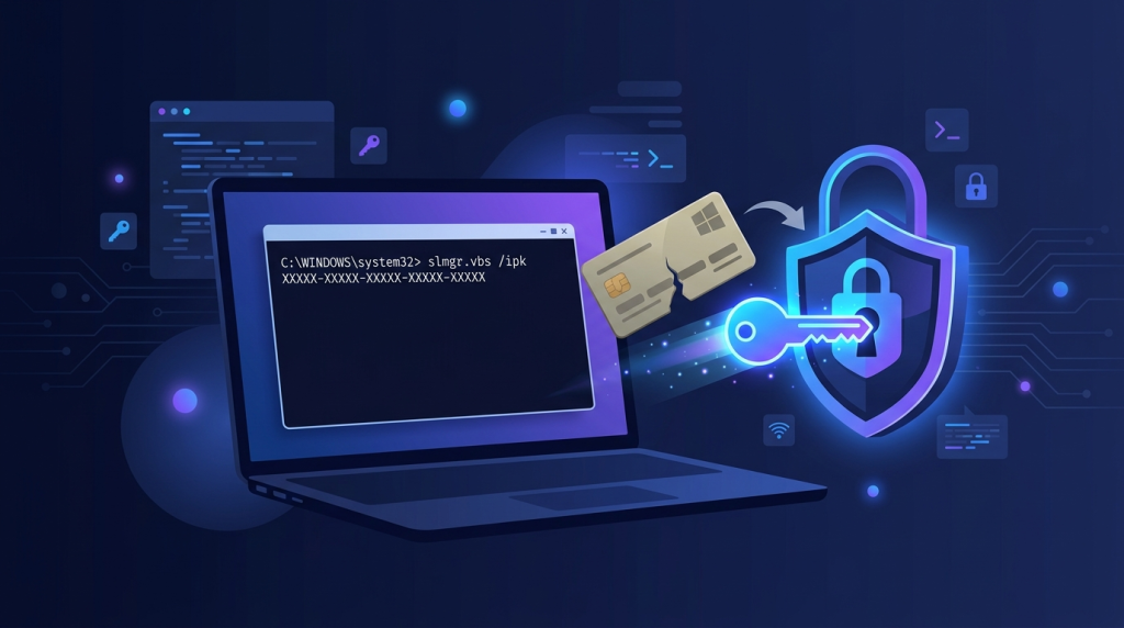 Cách Gỡ Key Cũ Khỏi Windows 11 Pro Và Cài Key Bản Quyền Mới Bằng Lệnh slmgr
