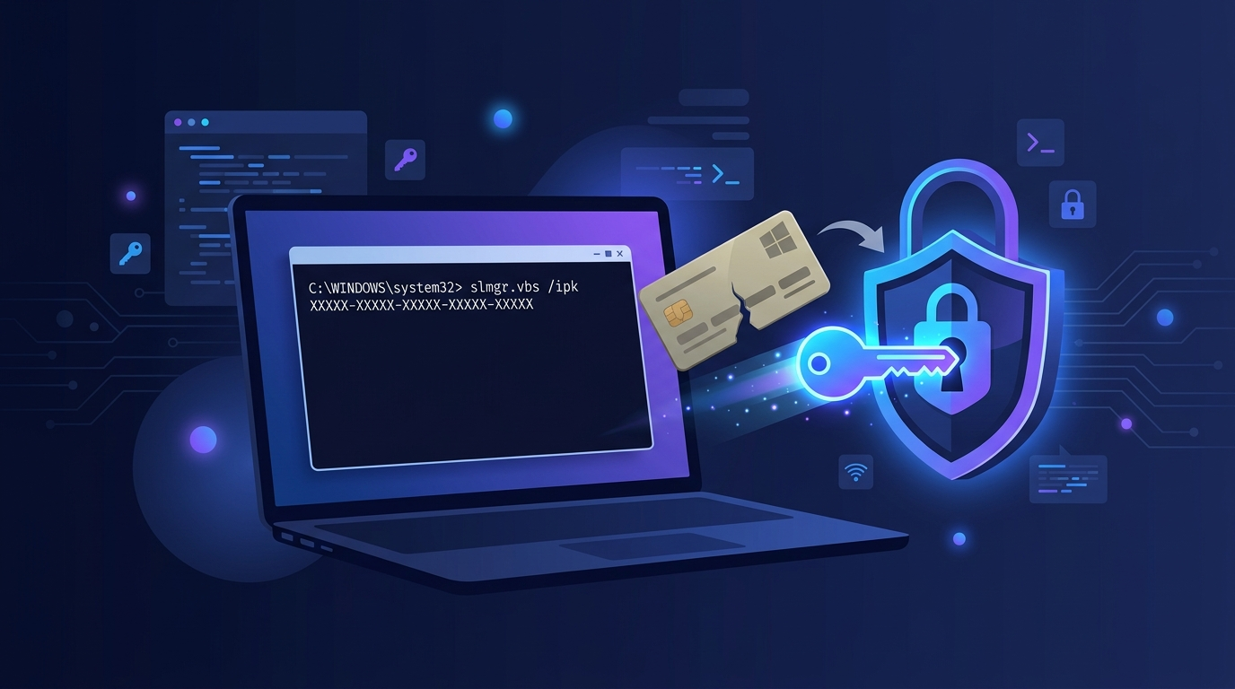 Cách Gỡ Key Cũ Khỏi Windows 11 Pro Và Cài Key Bản Quyền Mới Bằng Lệnh slmgr