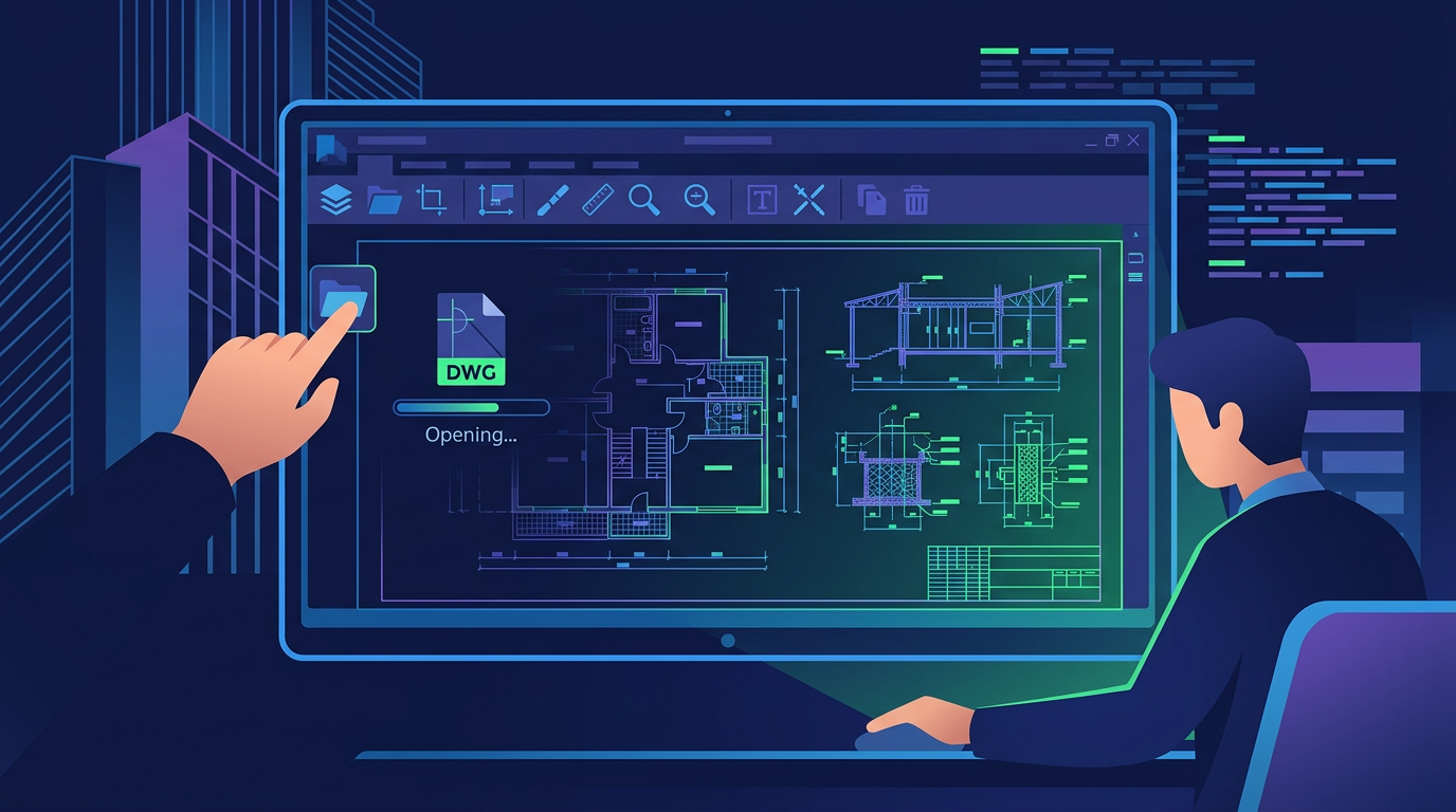 Cách mở file DWG DXF miễn phí không cần AutoCAD