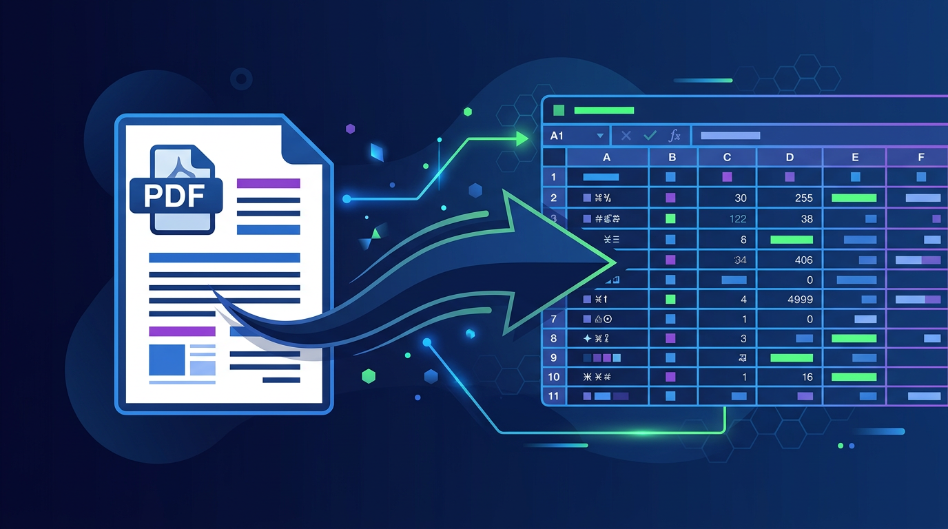 Chuyển PDF sang Excel giữ nguyên bảng dữ liệu