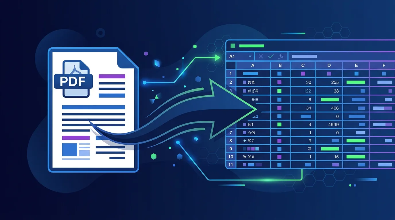 Chuyển PDF sang Excel giữ nguyên bảng dữ liệu