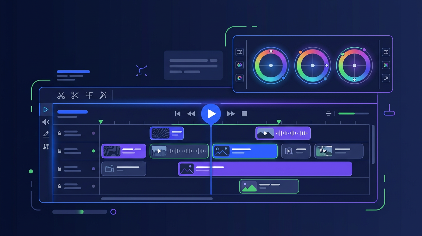 DaVinci Resolve giao diện chỉnh sửa video chuyên nghiệp