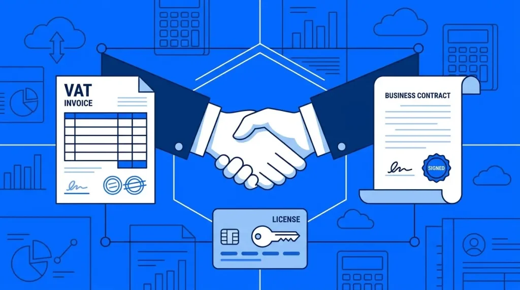 Mua phần mềm có hóa đơn VAT và hợp đồng cho doanh nghiệp