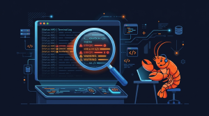 Minh hoạ debug OpenClaw log lỗi gateway