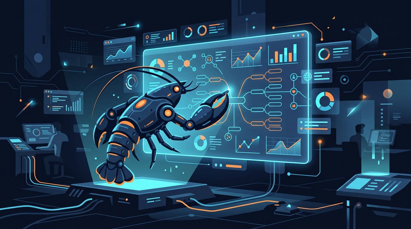 Minh hoạ OpenClaw Live Canvas AI agent vẽ workspace