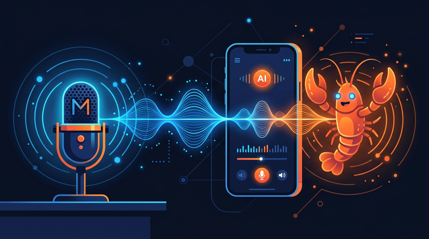 Minh hoạ OpenClaw Voice Mode nói chuyện qua iPhone Android