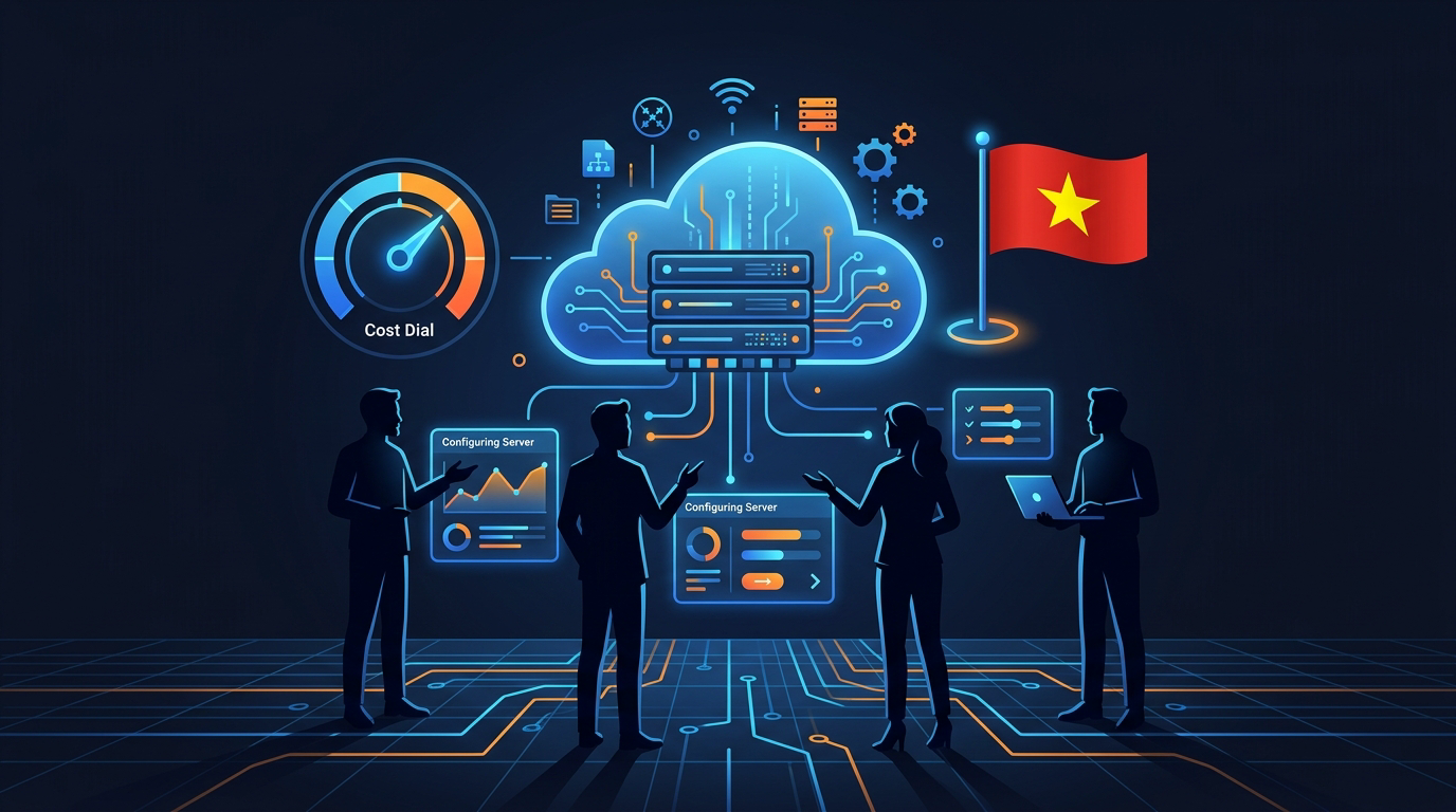 Minh họa thuê Cloud VPS Việt Nam cho startup
