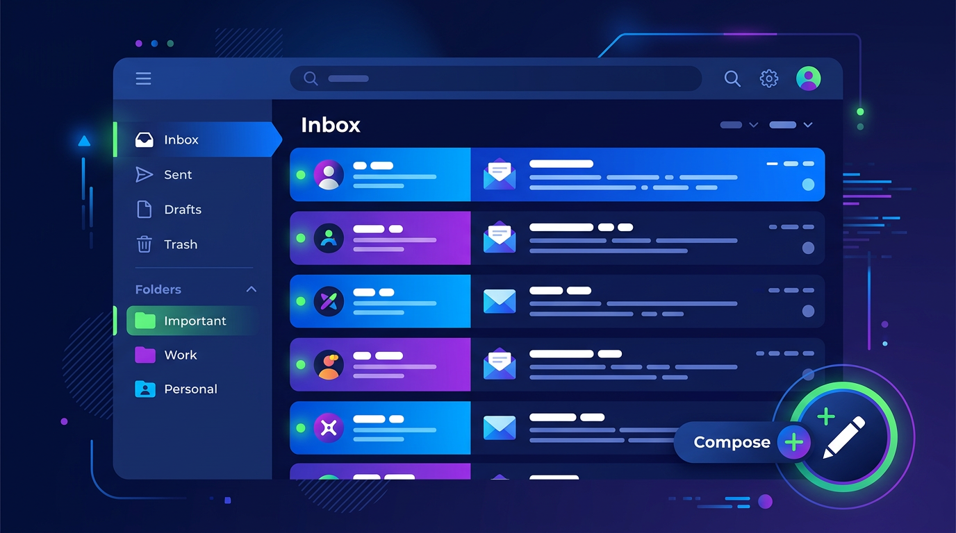 Giao diện Thunderbird email client miễn phí