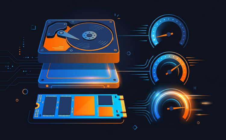 Minh họa VPS NVMe vs SSD vs HDD chọn loại nào