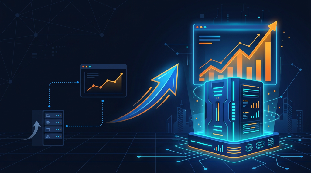 Minh họa VPS Web Hosting vs Shared Hosting