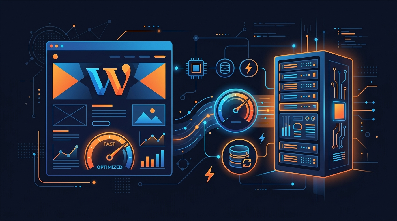 Minh họa VPS WordPress setup tối ưu 100k traffic