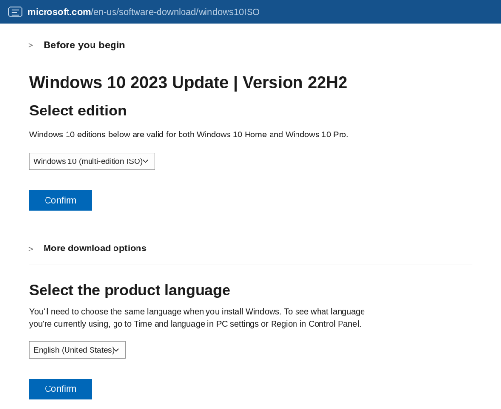 Cách tải bộ cài Windows 10 từ Microsoft và tạo USB cài đặt bằng Rufus