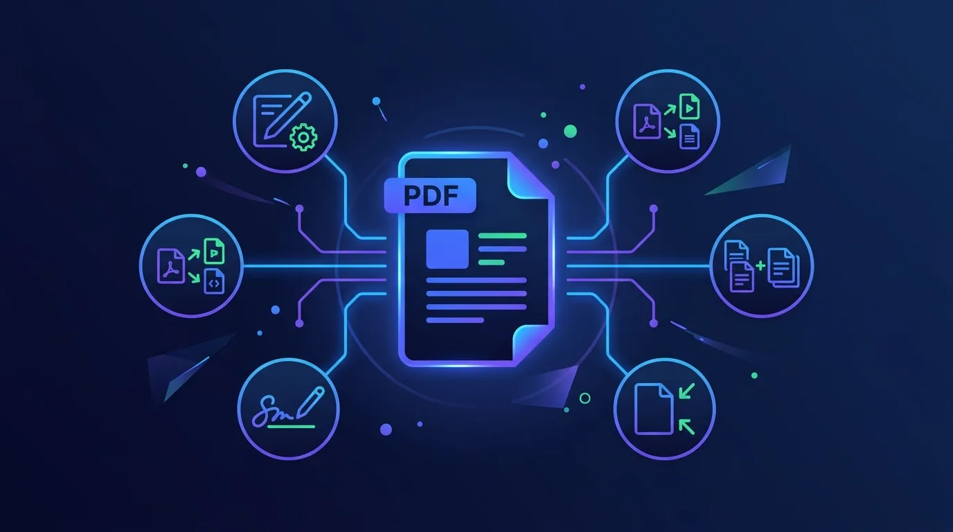 Xử lý PDF toàn tập - các công cụ miễn phí để chỉnh sửa, chuyển đổi, nén, ký số và trích xuất văn bản từ file PDF