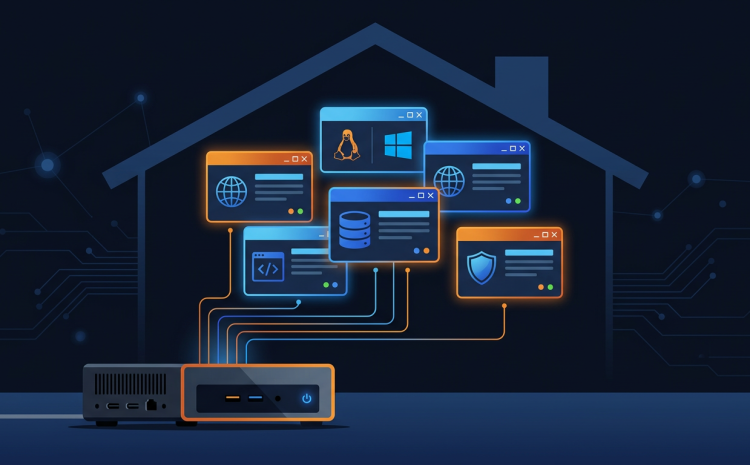 Minh họa cài Proxmox build cloud nhỏ tại nhà