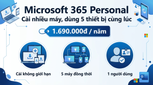 Microsoft 365 Personal cài được mấy thiết bị cùng lúc?