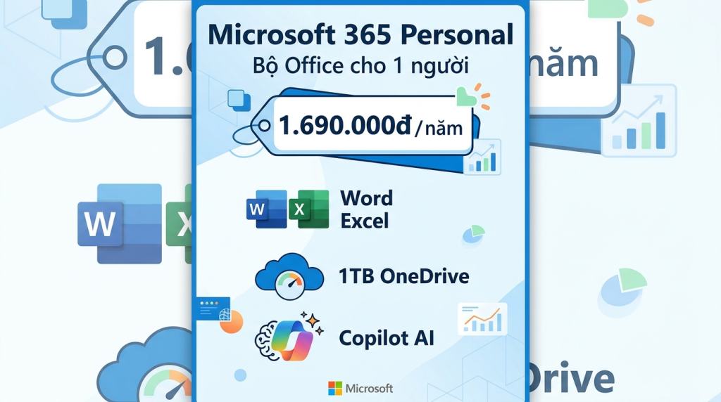 Microsoft 365 Personal là gì? Bên trong gói có những app nào