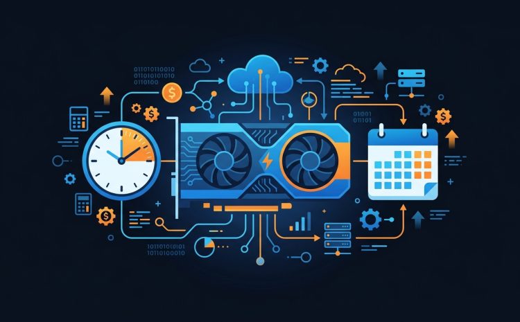Minh họa VPS GPU thuê tháng vs theo giờ AI workload