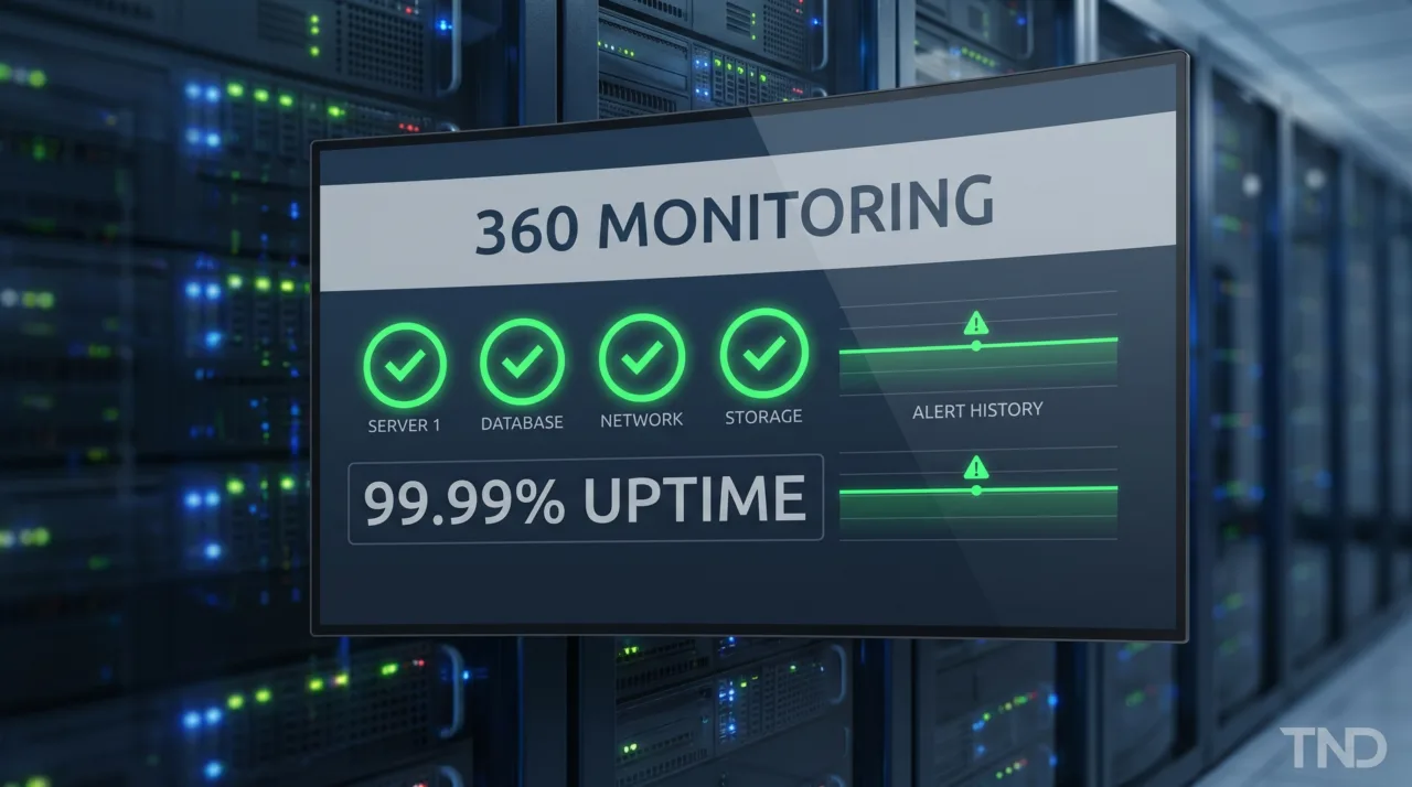 360 Monitoring Bản Quyền Giám Sát Web Server cho Doanh Nghiệp