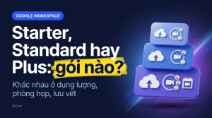 Starter, Standard hay Plus: chọn gói nào?. Khác nhau ở dung lượng, phòng họp, lưu vết